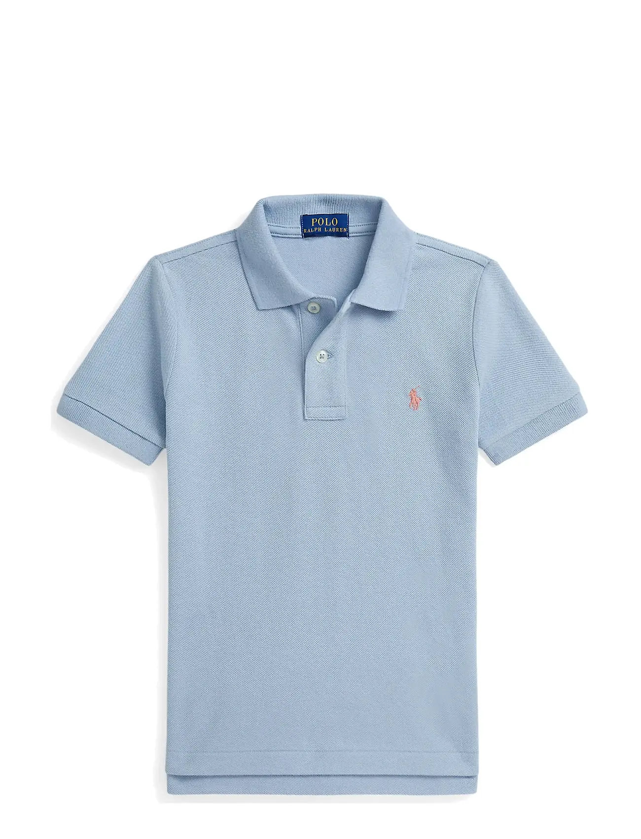 Ralph Lauren Kids The Iconic Mesh Polo Shirt, 117-123, Blue, Poloshirts > Poloshirts Med Korte Ærmer, Børn