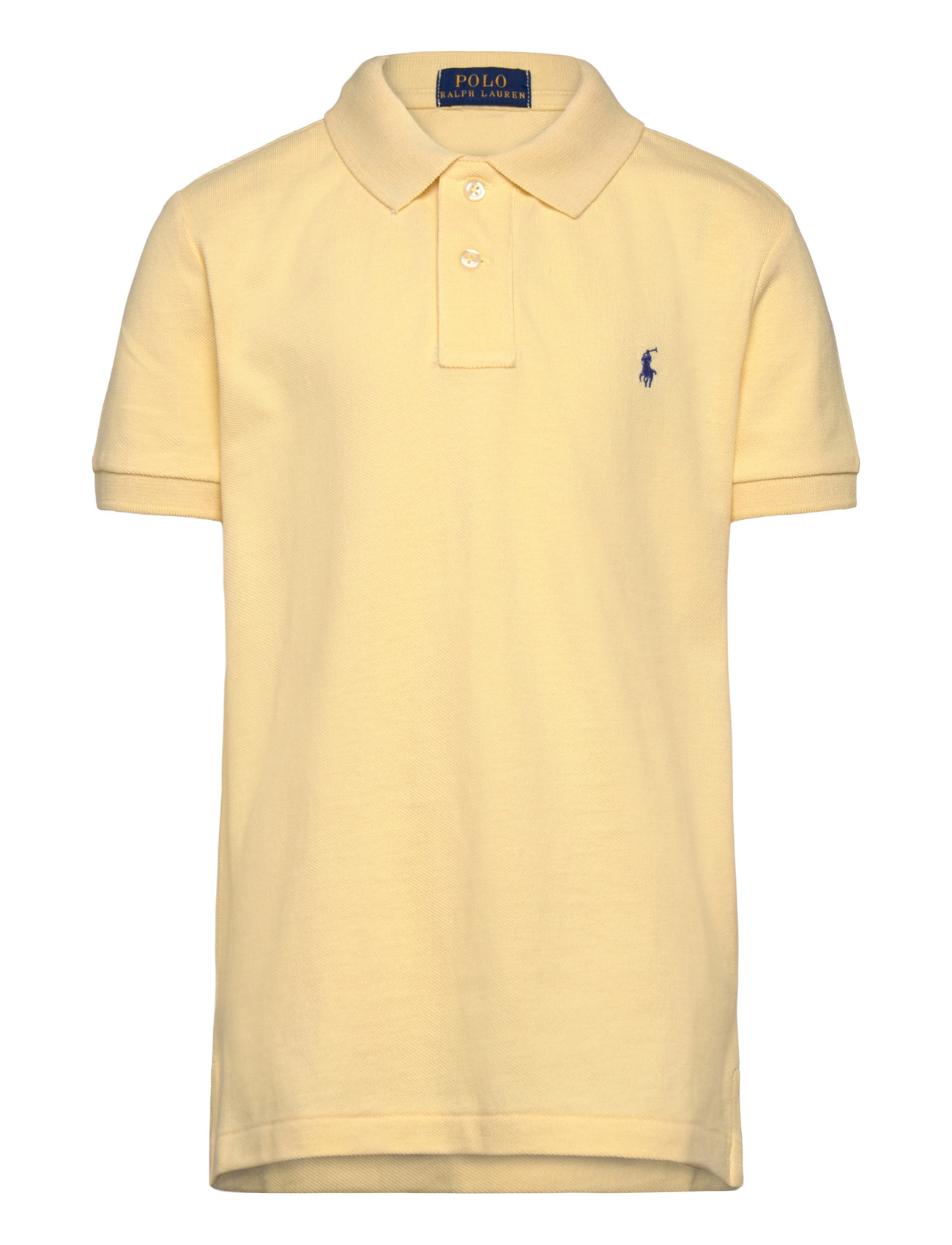 Ralph Lauren Kids The Iconic Mesh Polo Shirt, 124-131, Yellow, Poloshirts > Poloshirts Med Korte Ærmer, Børn