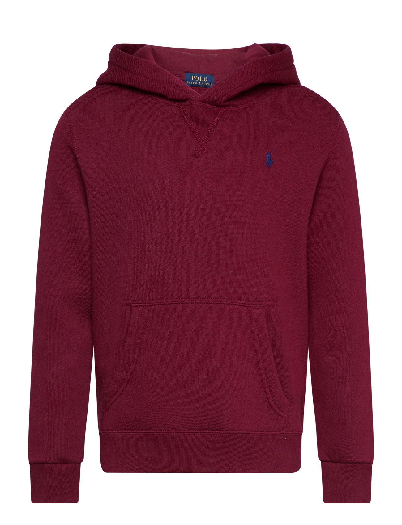 Ralph Lauren Kids Seasonal Fleece-Ls Po Hood-Tp-Knt Burgundy