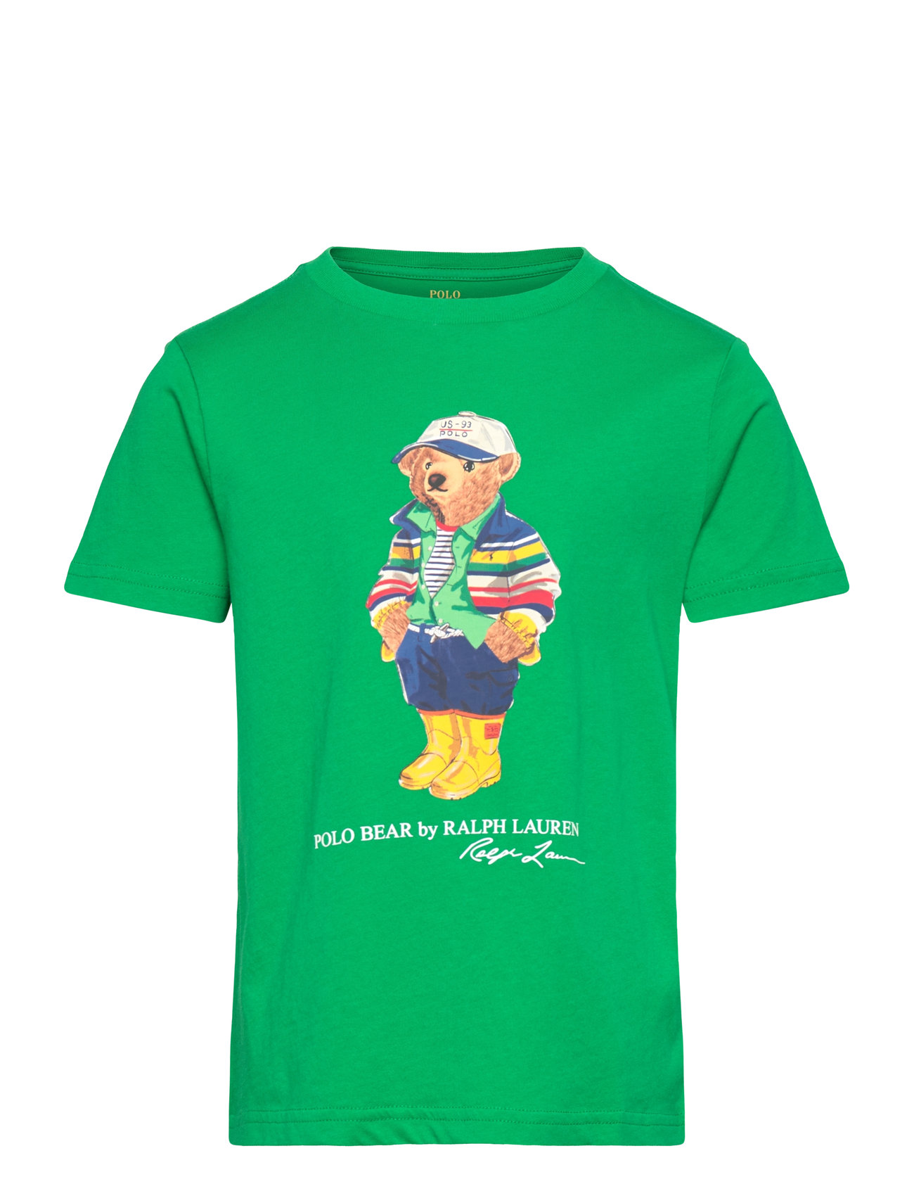 Ralph Lauren Kids Polo Bear Cotton Jersey Tee Grön