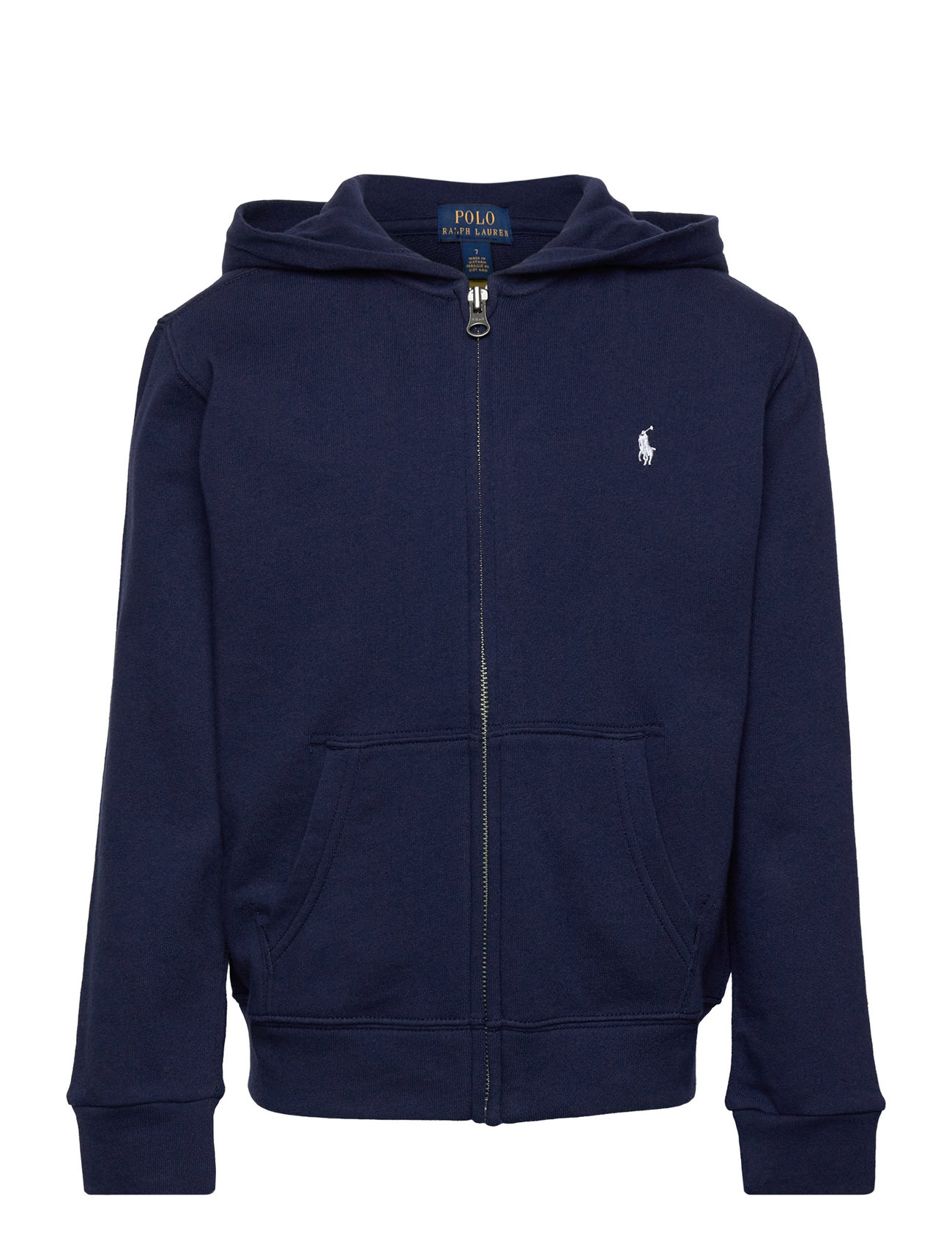 Ralph Lauren Kids Spa Terry Full-zip Hoodie (Newport Navy/Blå) - 995 kr ...