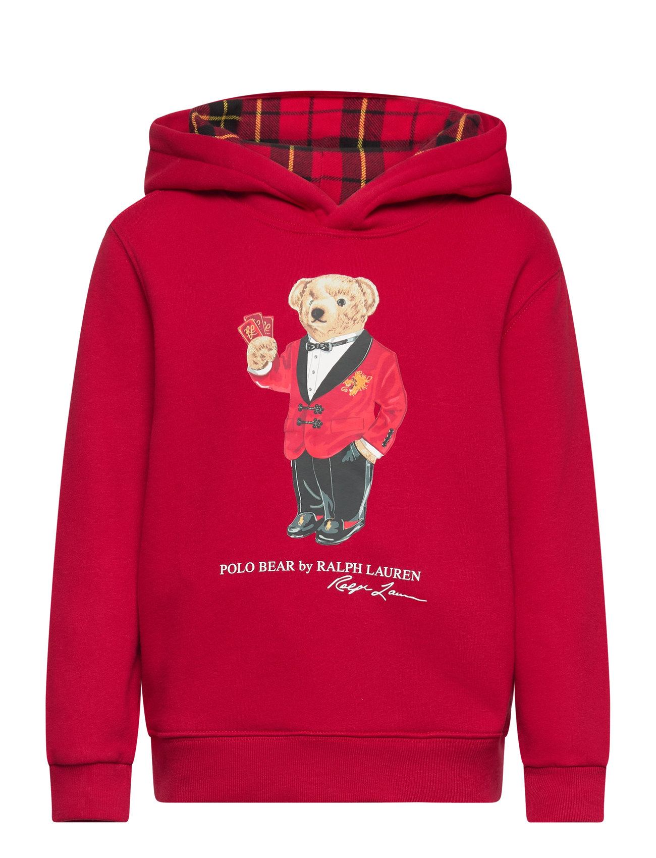 Lunar New Year Polo Bear Fleece Hoodie Tops Sweat-shirts & Hoodies Hoodies Red Ralph Lauren Kids
