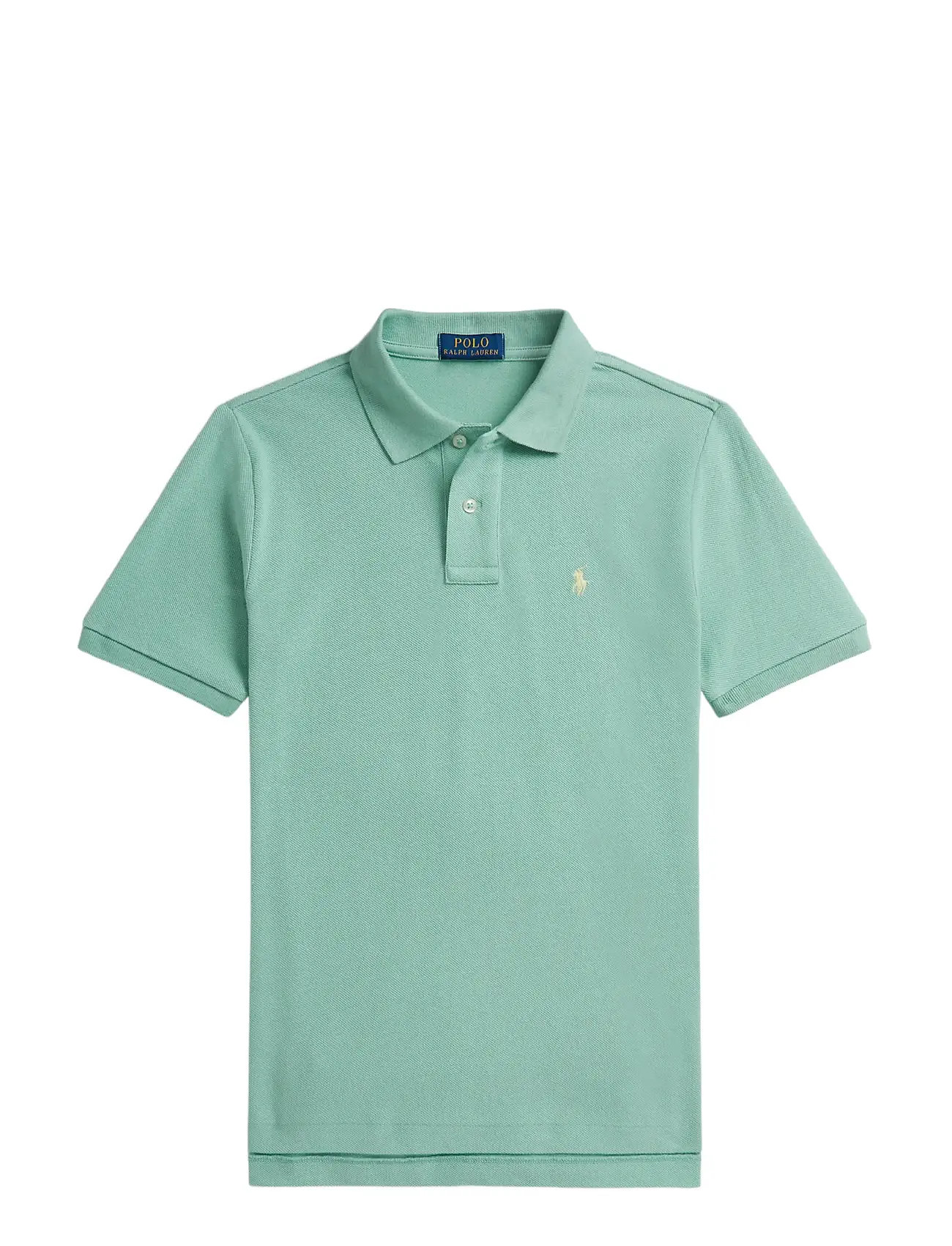 Ralph Lauren Kids The Iconic Mesh Polo Shirt, 163-174, Green, Poloshirts > Poloshirts Med Korte Ærmer, Børn