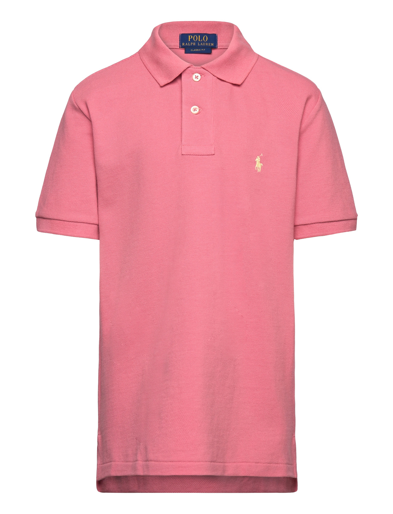 Ralph Lauren Kids The Iconic Mesh Polo Shirt, 132-137, Pink, Poloshirts > Poloshirts Med Korte Ærmer, Børn