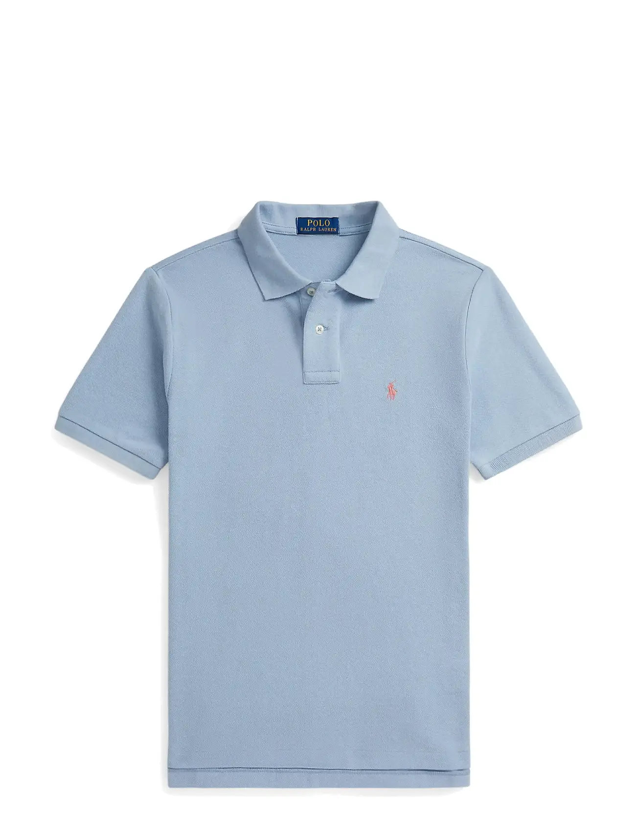 Ralph Lauren Kids The Iconic Mesh Polo Shirt, 138-149, Blue, Poloshirts > Poloshirts Med Korte Ærmer, Børn
