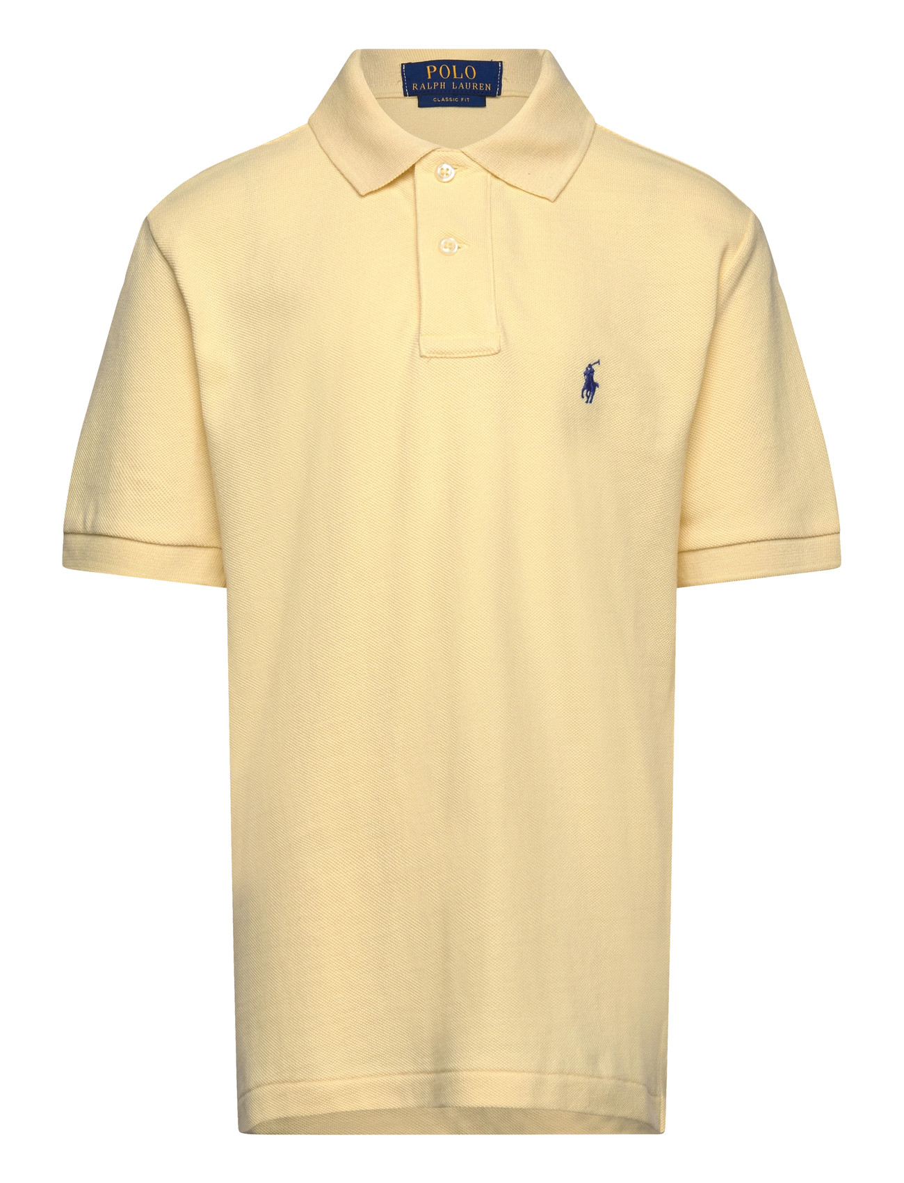 Ralph Lauren Kids The Iconic Mesh Polo Shirt, 132-137, Yellow, Poloshirts > Poloshirts Med Korte Ærmer, Børn