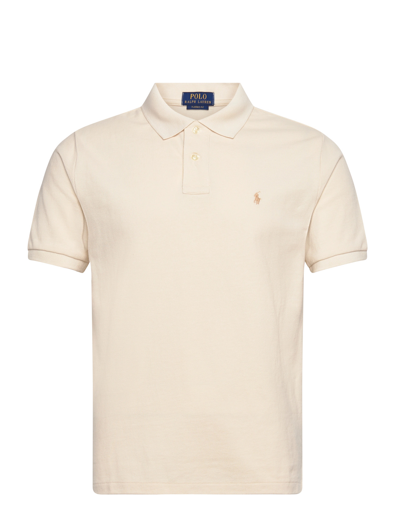 Ralph Lauren Kids The Iconic Mesh Polo Shirt, 132-137, Cream, Poloshirts > Poloshirts Med Korte Ærmer, Børn