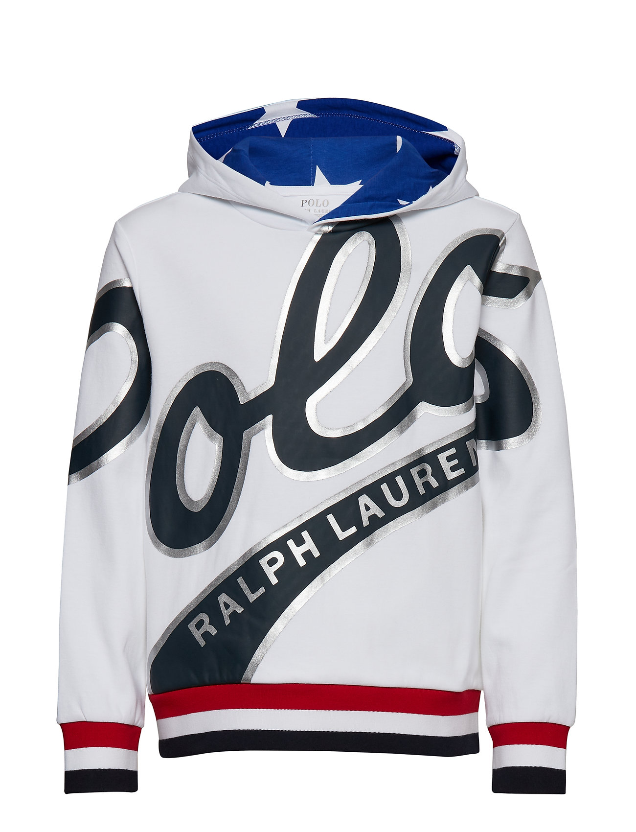 polo double knit graphic hoodie