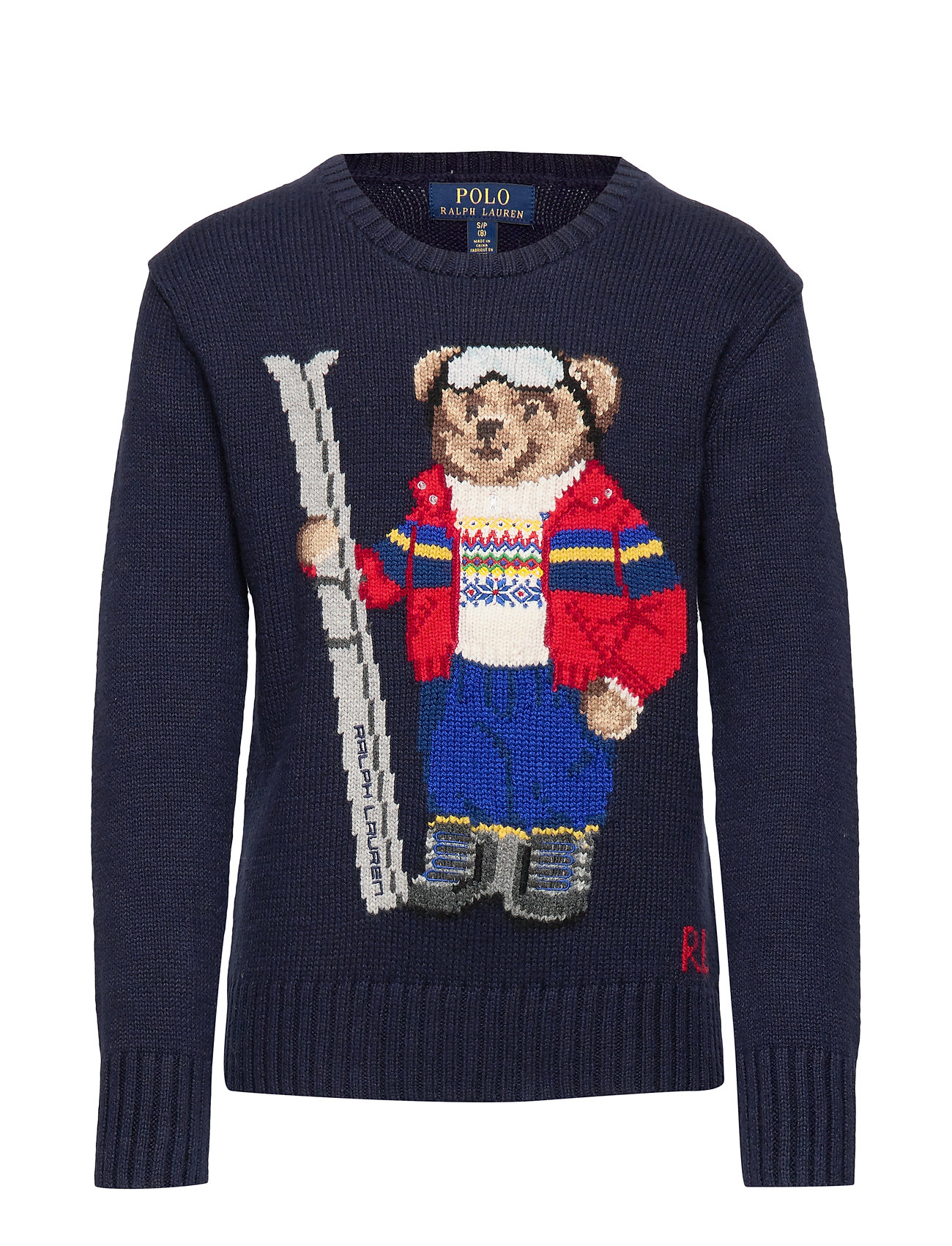 Ski Bear Cotton-blend Sweater (Rl Navy) (£129) - Ralph Lauren Kids ...