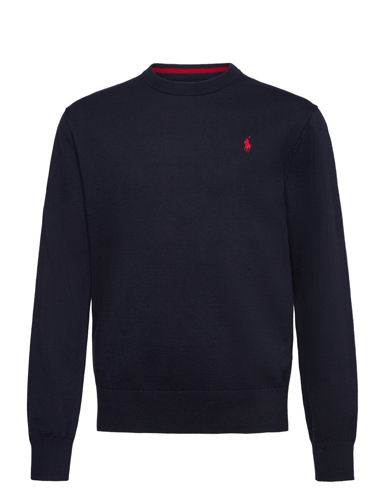 Ralph Lauren Kids Cotton Crewneck Sweater Marinblå