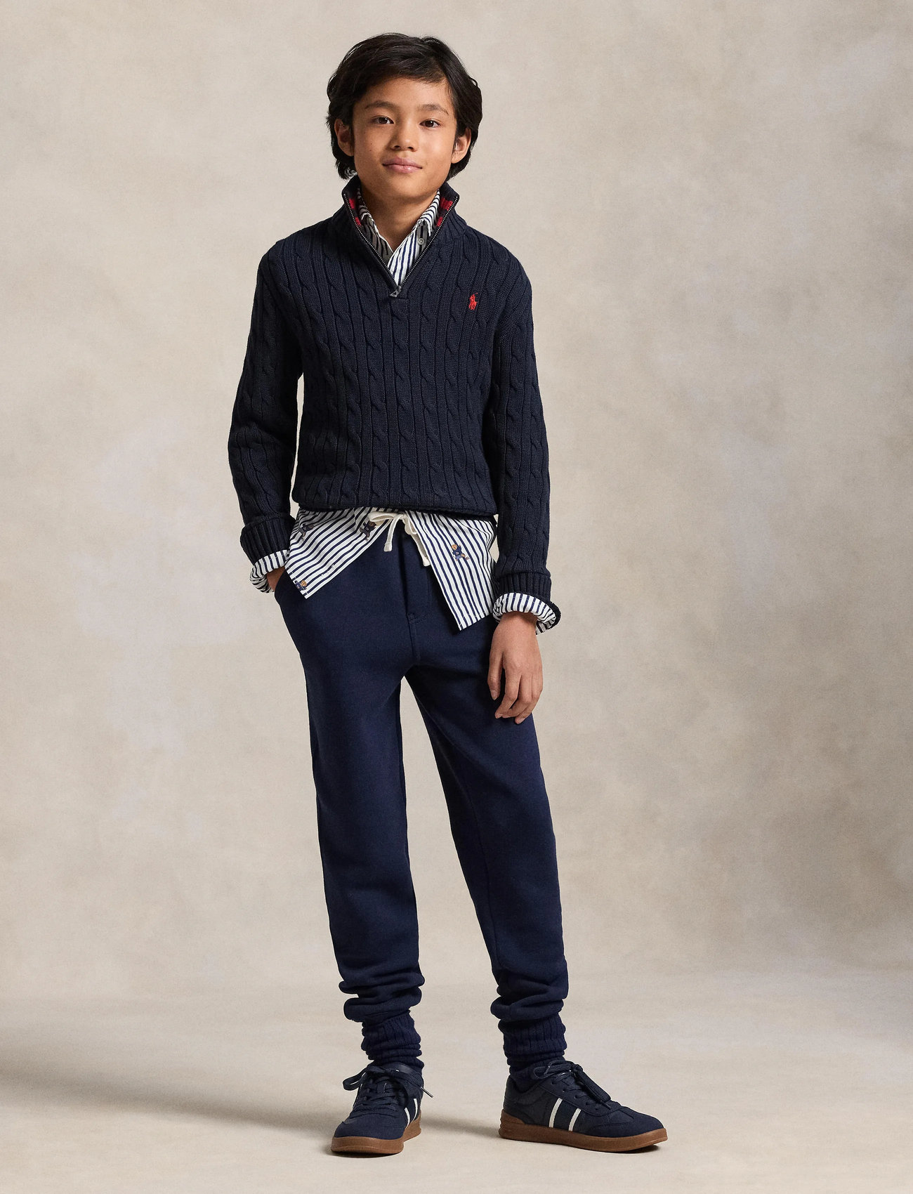 Ralph Lauren Kids 20/2 Cotton-ls Hz-sv-plo (RAF323868894) - Tops