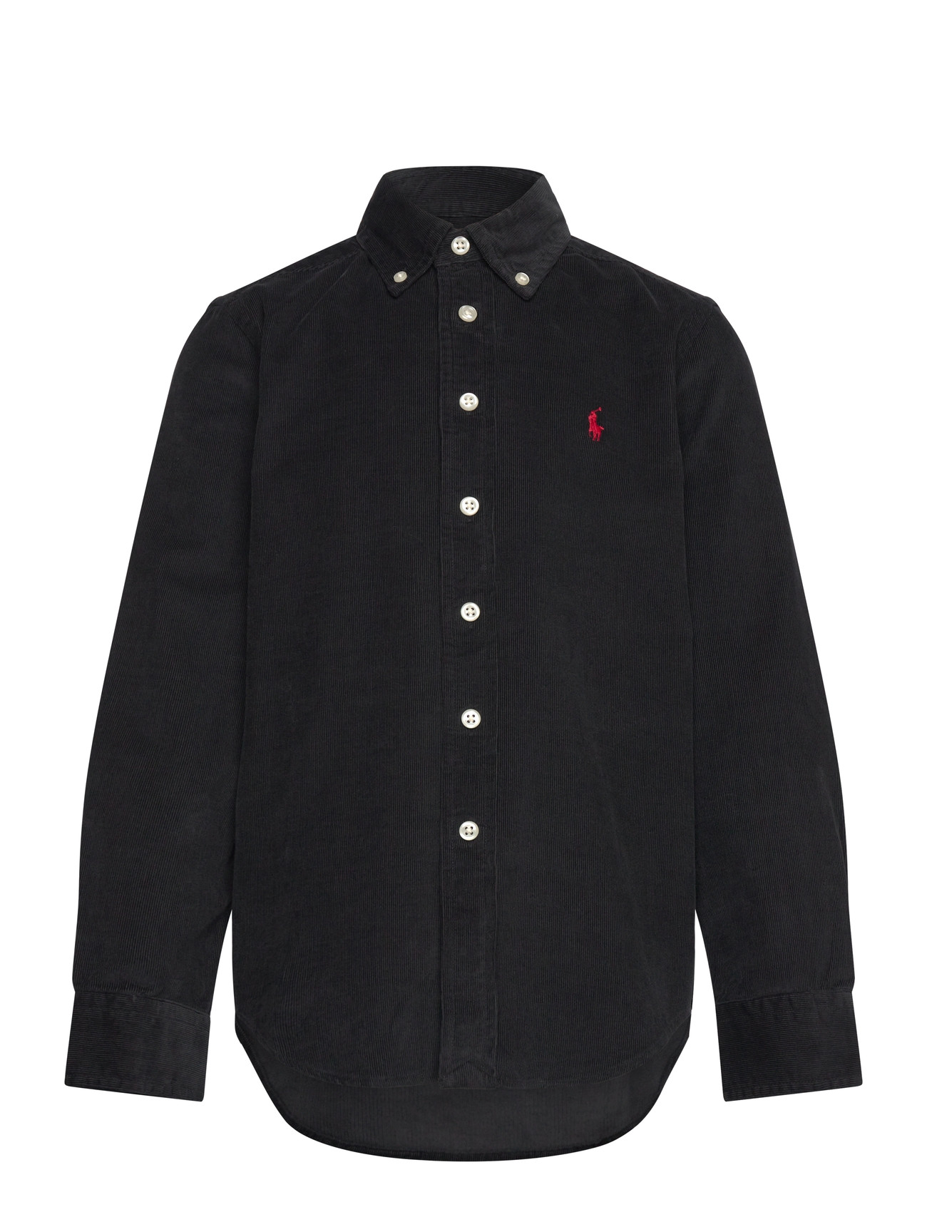 RALPH LAUREN Kinder Baumwolle Kordsamt Shirt Schwarz - 132-137 - Kinder