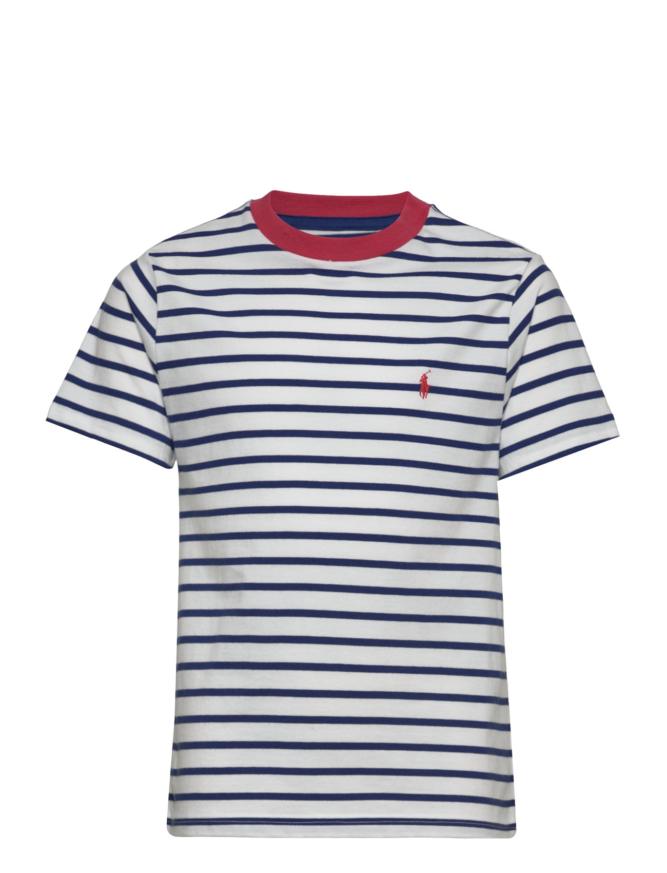 Striped Cotton Jersey Tee Tops T-shirts Short-sleeved Blue Ralph Lauren Kids