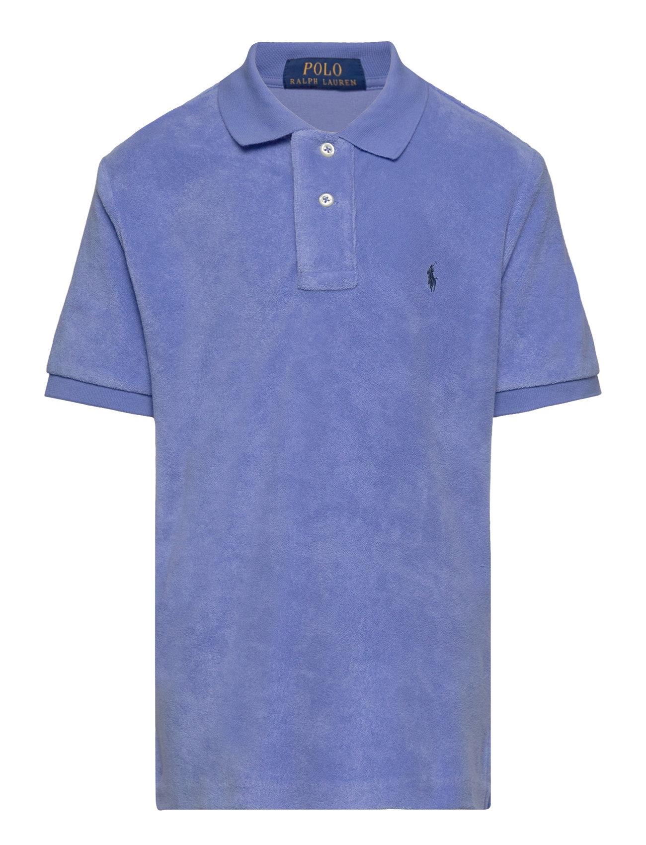 Terry Polo Shirt Tops T-shirts Polo Shirts Short-sleeved Polo Shirts Blue Ralph Lauren Kids