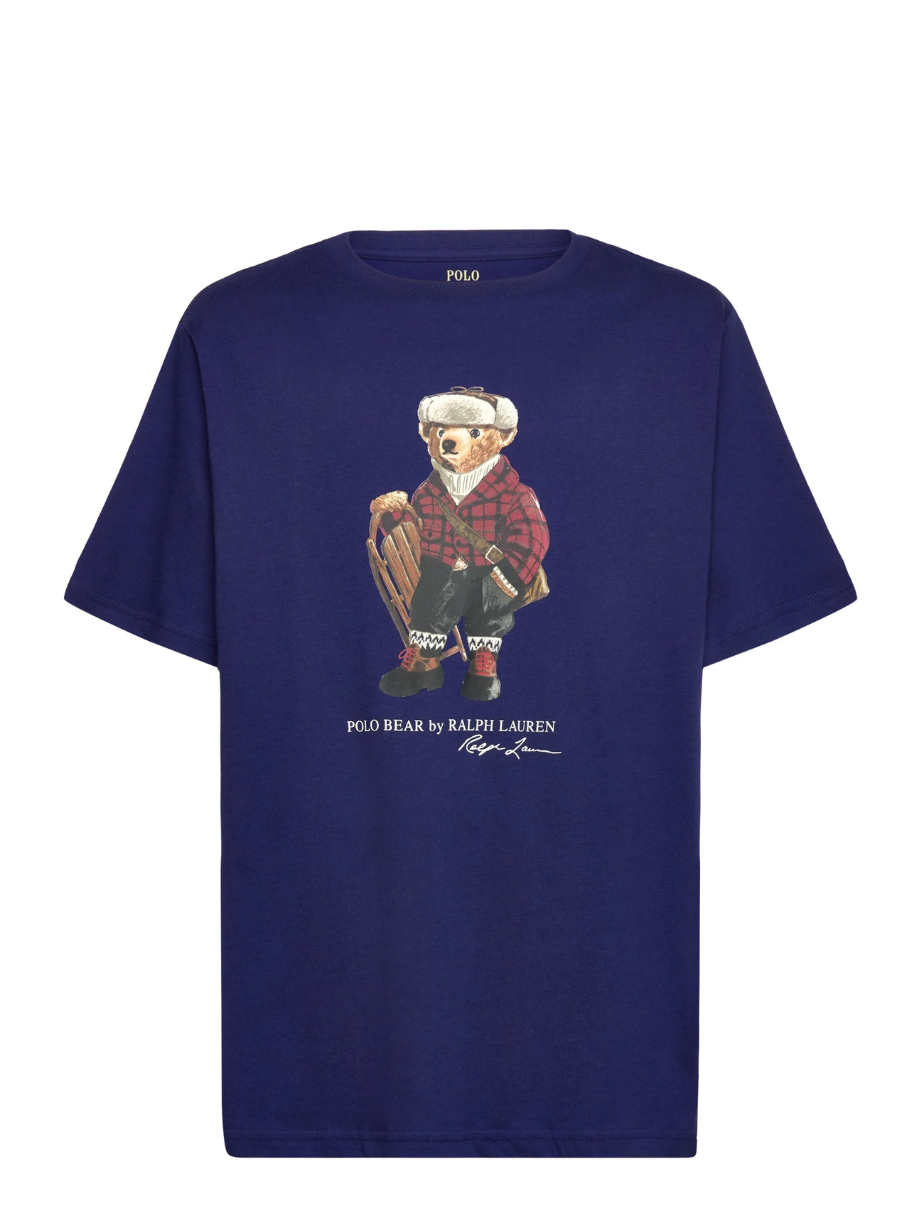 RALPH LAUREN Kinder Polo Bear Baumwolle Jersey Tee Navy - 138-149 - Kinder