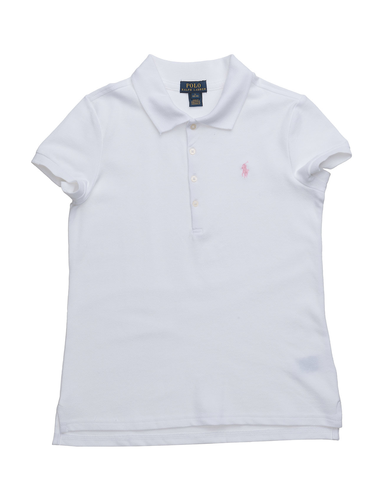 Ralph Lauren Kids Stretch Mesh Polo Shirt Vit