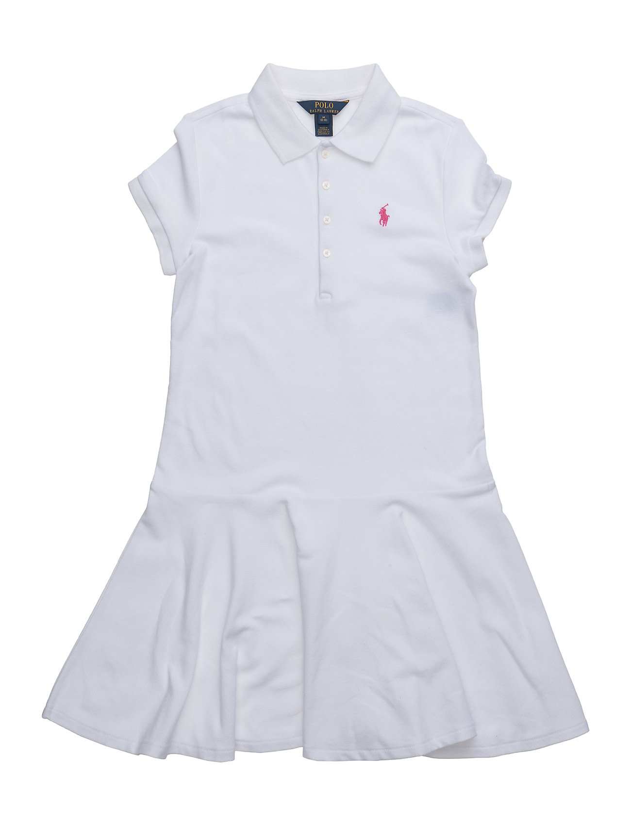 Ralph Lauren Kids Stretch Mesh Polo Dress Vit