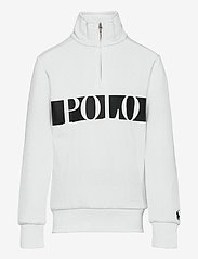 ralph lauren double knit quarter zip sweatshirt