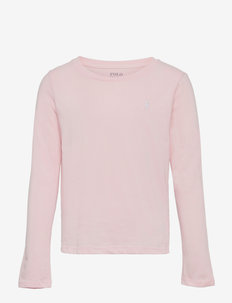 Cotton Jersey Long-Sleeve Tee - effen t-shirt met lange mouwen - hint of pink