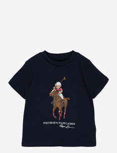 Polo Bear & Big Pony Cotton Tee - pattern short-sleeved t-shirt - french navy