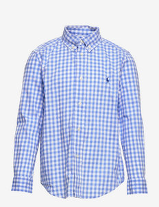 Striped Cotton Poplin Shirt - shirts - 5232a blue/white