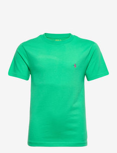 Cotton Jersey Crewneck Tee - enfärgade kortärmade t-shirts - cabo green/c3600