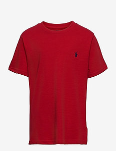 Cotton Jersey Crewneck Tee - plain short-sleeved t-shirts - rl 2000 red