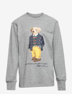 Polo Bear Cotton Jersey Tee - t-shirt à manches longues avec motif - classic grey heat