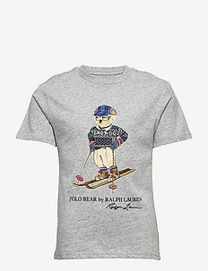 Polo Bear Cotton Jersey Tee - short-sleeved t-shirts - andover heather