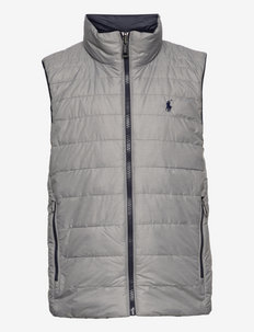 Reversible Water-Repellent Vest - outerwear - lt grey heather/c