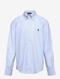 Striped Cotton Poplin Shirt - chemises - 4655h light blue/