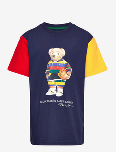 Polo Bear Color-Blocked Cotton Tee - t-shirts à manches courtes - newport navy mult