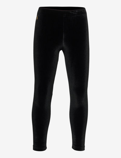 Stretch Velour Legging - leggings - polo black