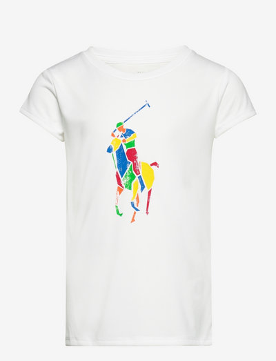 Big Pony Jersey Tee - mynstrað stuttermabolur - white