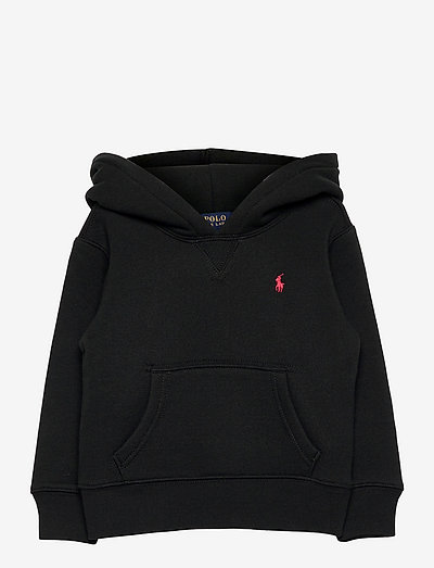 Fleece Hoodie - hoodies - polo black