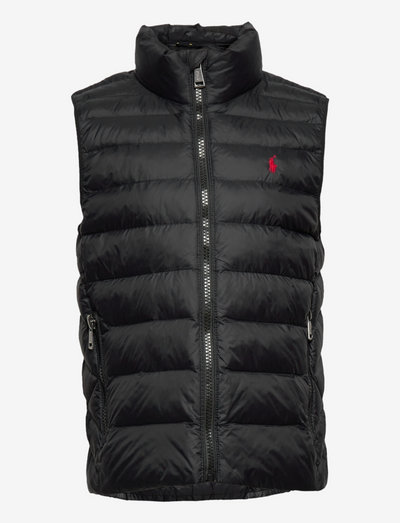 Packable Quilted Vest - outerwear - polo black