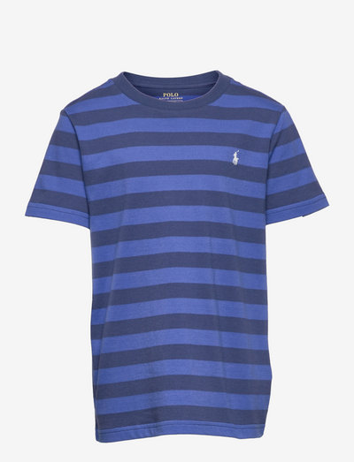 Striped Cotton Jersey Tee - mynstrað stuttermabolur - liberty/light nav