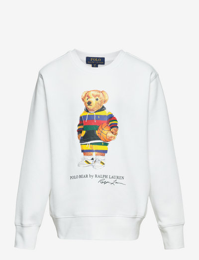 Polo Bear Fleece Sweatshirt - peysur - white
