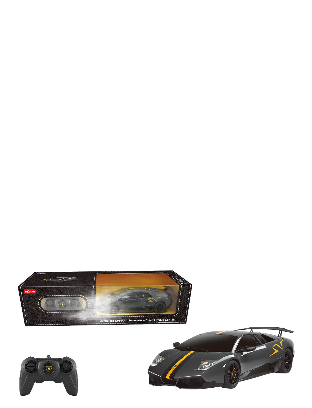 Rastar Rastar R/C 1:24 Murcielago Lp670-4 Superveloce China Limited, One Size, Black, Legetøj > Remote Controlled Legetøj, Børn