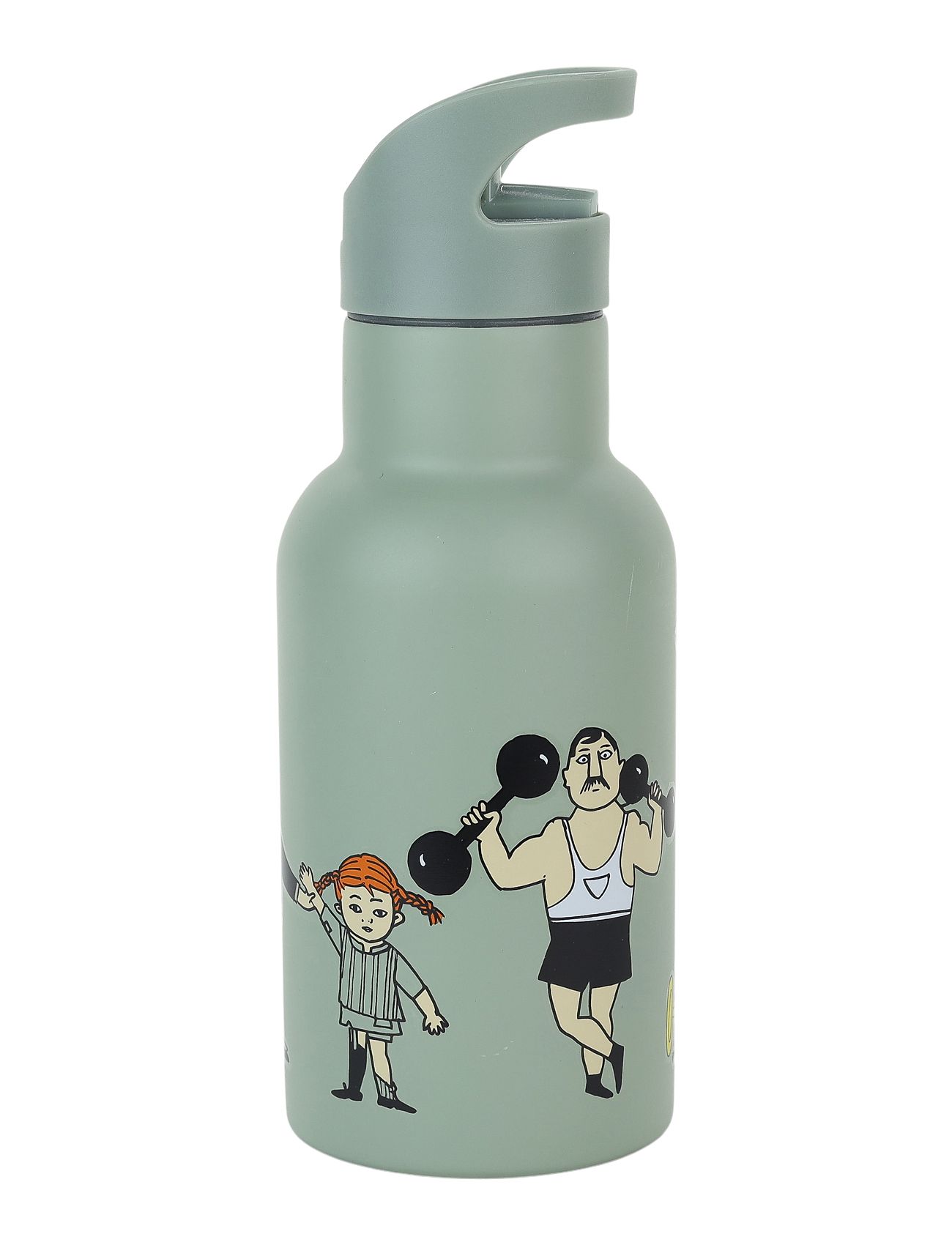 Pippi Circus, Water Bottle, Green Patterned Rätt Start