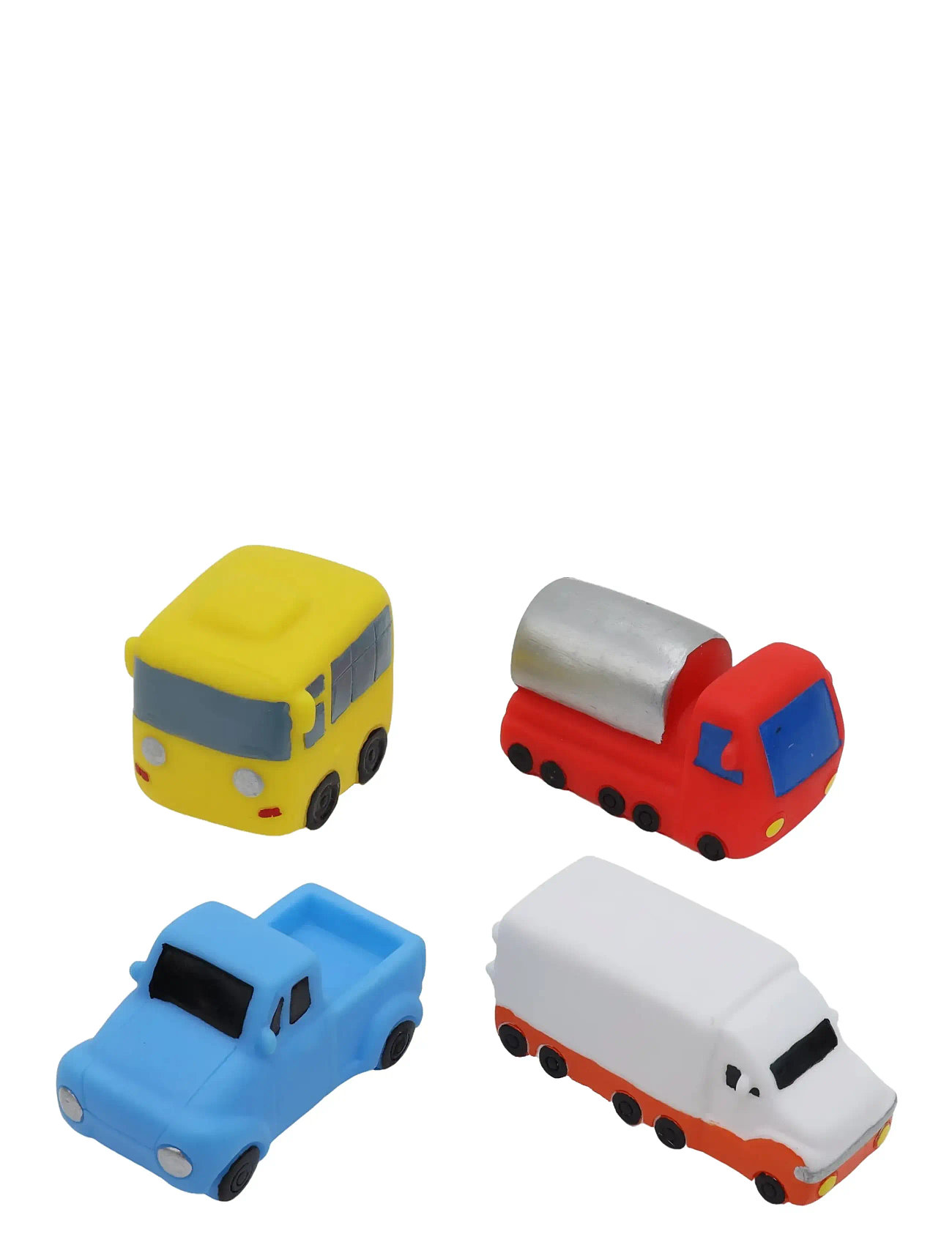 RÄTT START Bathtoys, Cars, 4-Pack Gelb - One Size - Kinder