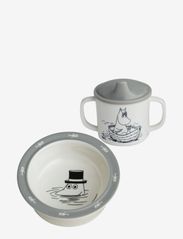 Moomin, bowl and cup, blue