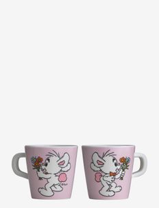 Little Hop, Cup with handle, pink - tassid - pink