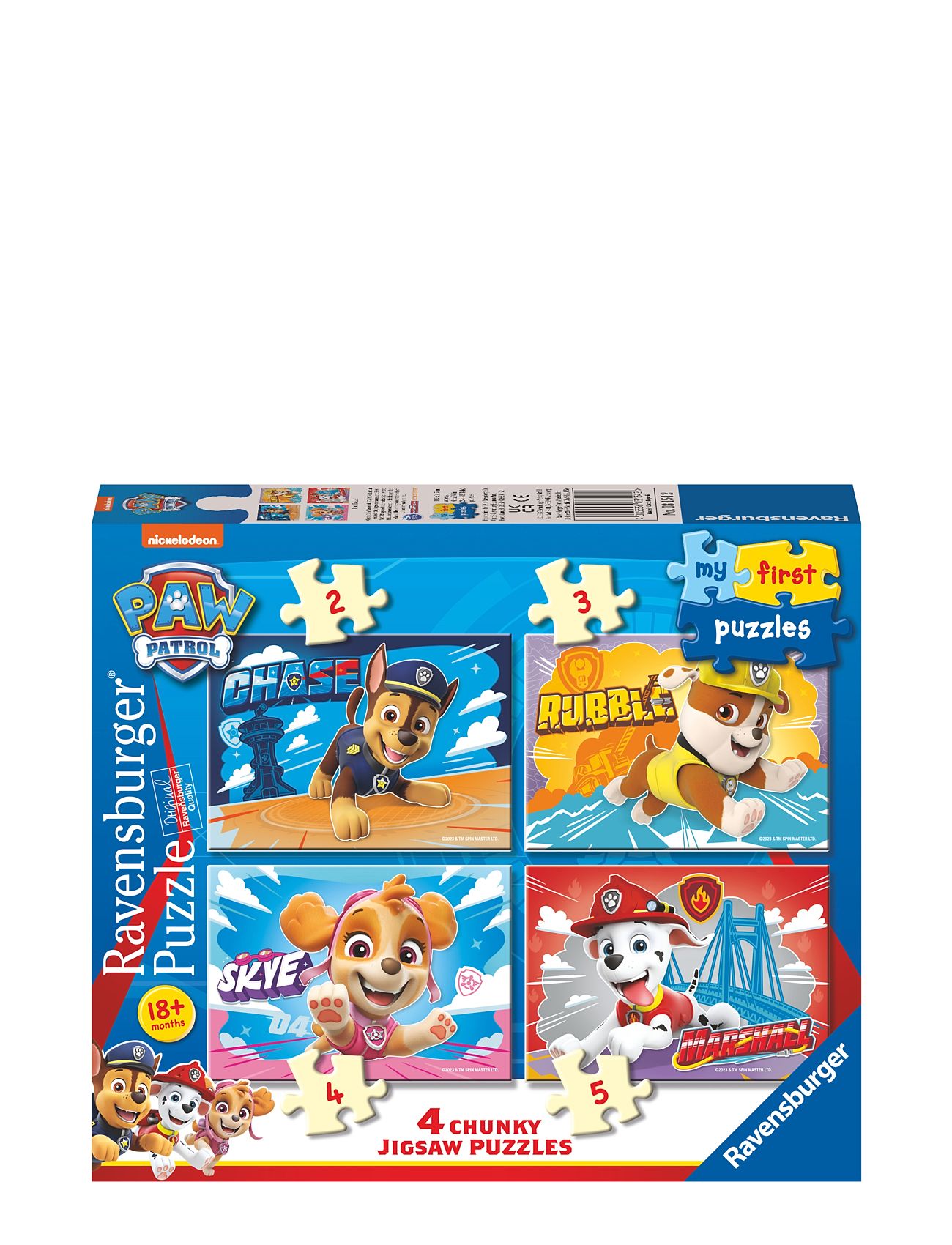Paw Patrol My First Puzzle 2/3/4/5P Toys Puzzles And Games Puzzles Classic Puzzles Multi/patterned Ravensburger