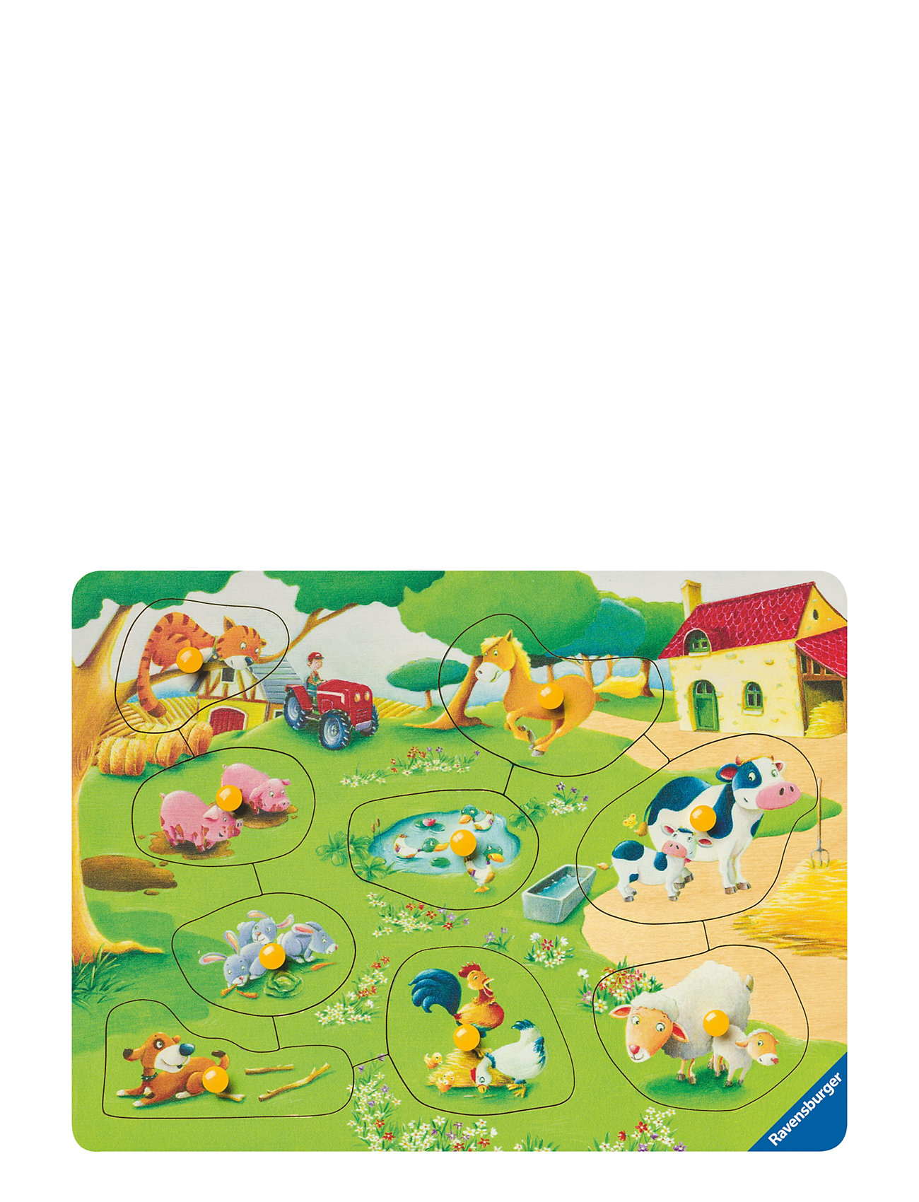 Animal Farm 9P Toys Puzzles And Games Puzzles Pegged Puzzles Multi/patterned Ravensburger