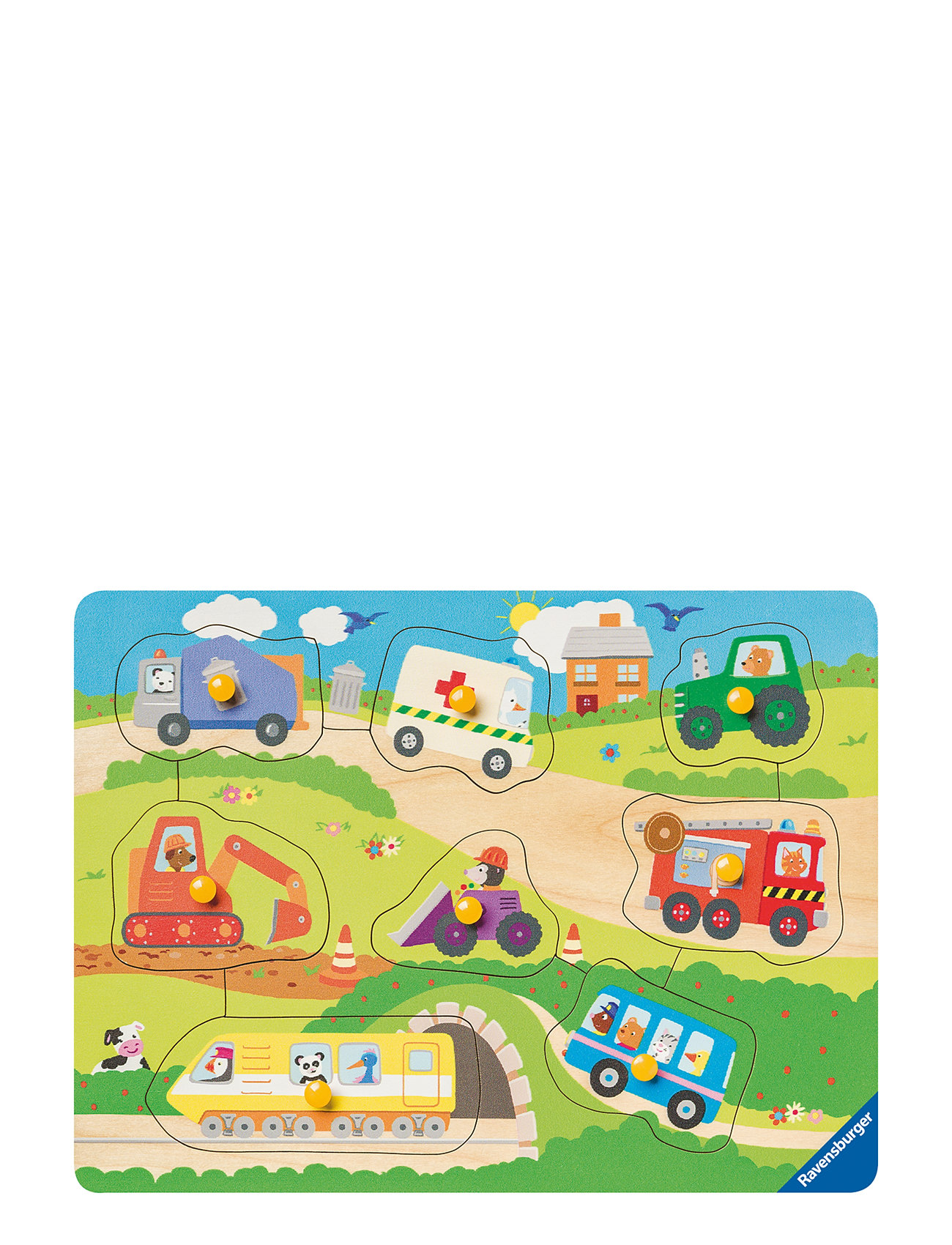 Favourite Vehicles 8P Toys Puzzles And Games Puzzles Classic Puzzles Multi/patterned Ravensburger