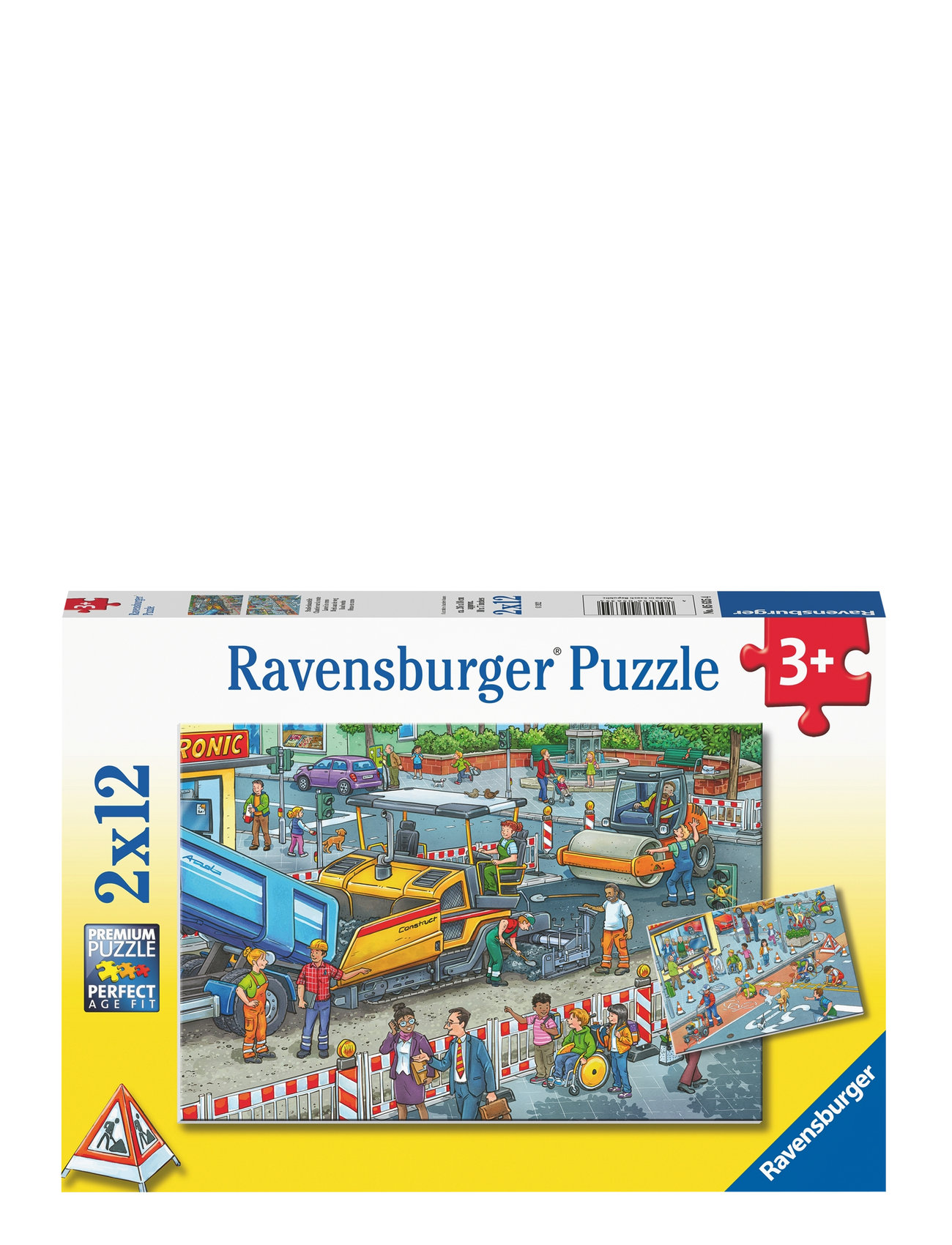 Road Construction Site 2X12P Toys Puzzles And Games Puzzles Classic Puzzles Multi/patterned Ravensburger