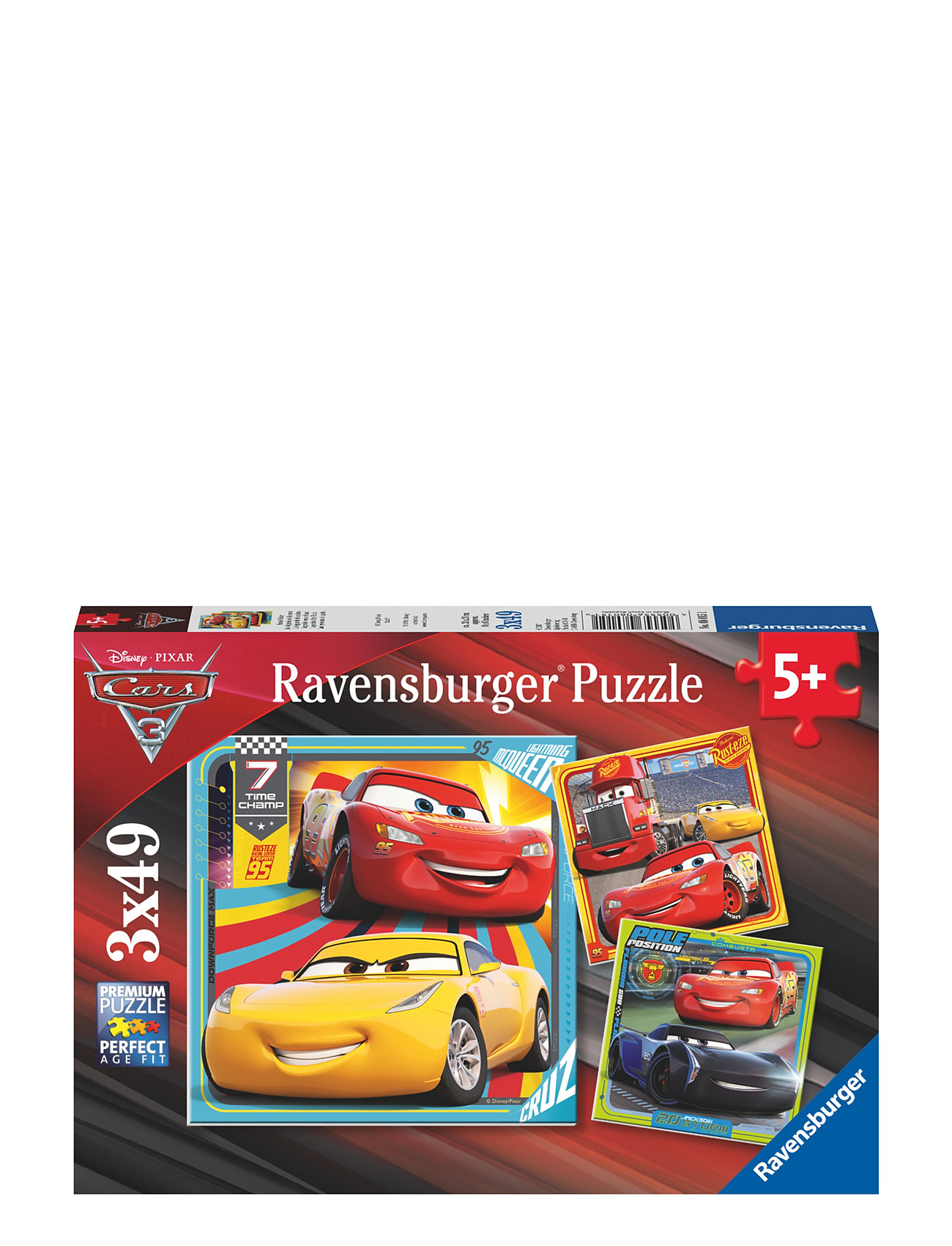 Cars Legends Of The Track 3X49P Toys Puzzles And Games Puzzles Classic Puzzles Multi/patterned Ravensburger