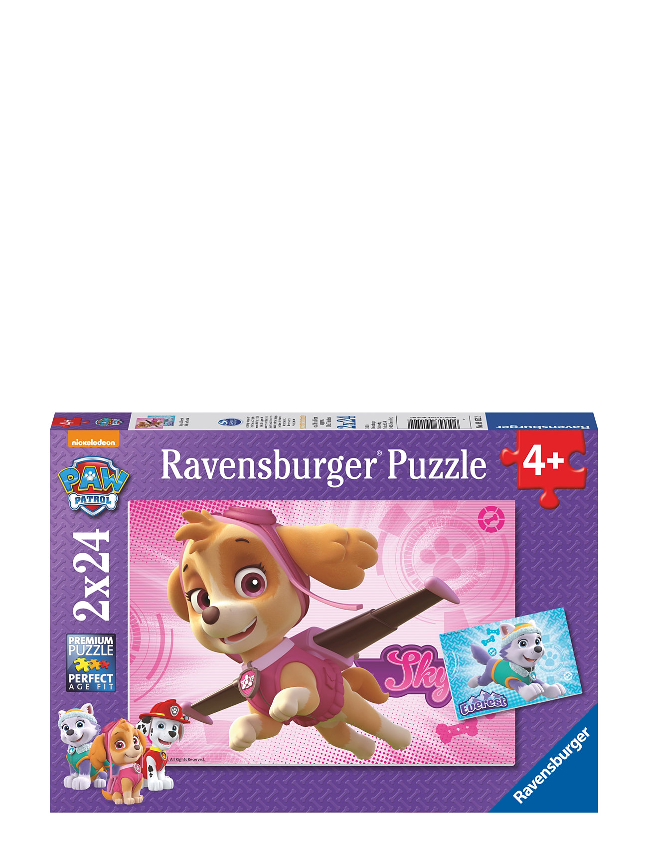 Paw Patrol Skye & Everest 2X24P Toys Puzzles And Games Puzzles Classic Puzzles Multi/patterned Ravensburger