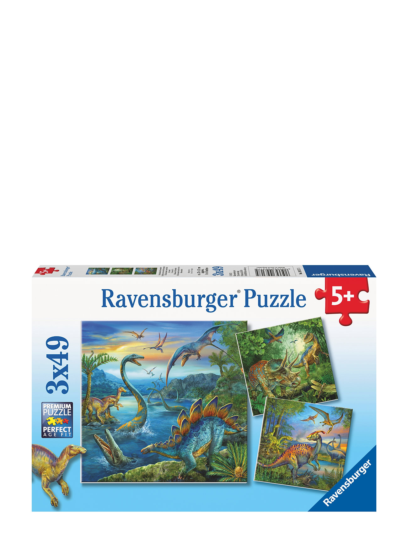 Dinosaur Facination 3X49P Toys Puzzles And Games Puzzles Classic Puzzles Multi/patterned Ravensburger